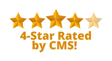 4-star rated by CMS! icon